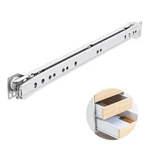 Corrediças metálicas para gaveta 35cm - Branca
