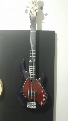 Baixo Elétrico Phx 5 Cordas Roxo Escuro Tipo Music Man
