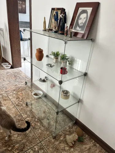 Vitrine vidro 3 nichos