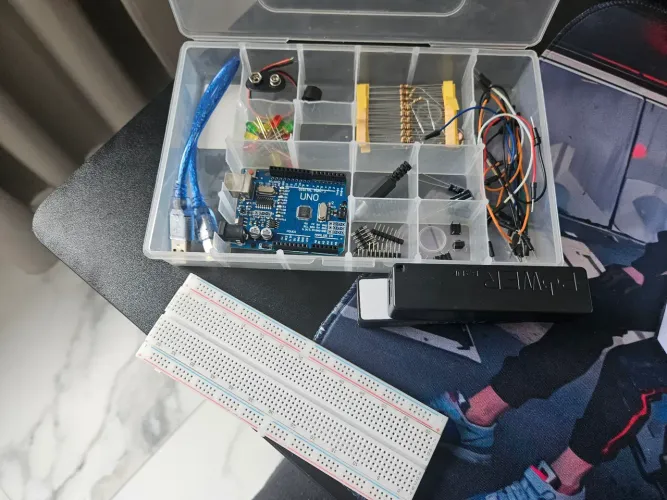 Kit arduino uno + duas baterias