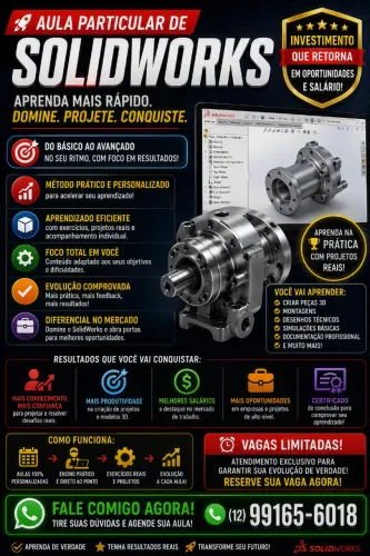 AULA PARTICULAR DE SOLIDWORKS