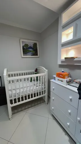 Berço 2 em 1 La Vie Cia do Móvel Premium + Colchão (Vira Mini Cama) - Oportunidade!