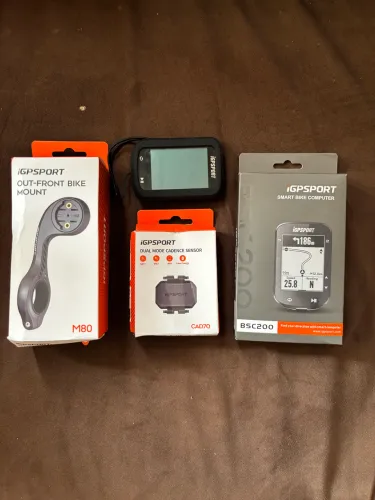 Kit GPS iGPSPORT BSC200 + Sensor de Cadência + Acessórios