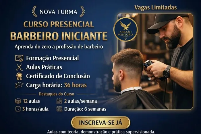 CURSO BARBEIRO INICIANTE