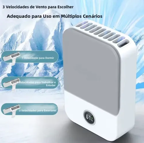 Ventilador pendurável portátil recarregável