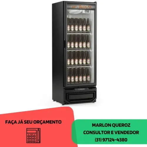 Cervejeira Porta de Vidro 410L Gelopar