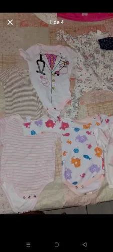 Kit de roupa infantil para meninas Tam 0/3 meses