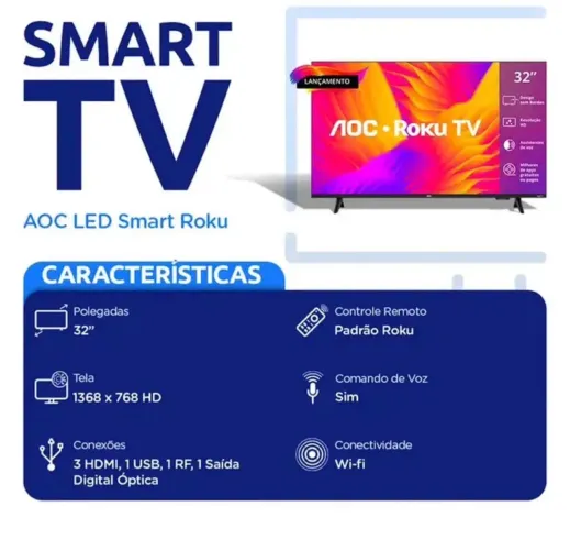 SMART TV SEMP 32? HD GOOGLE TV NOVA 