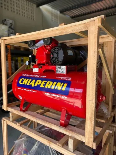 Compressor de Ar 110L 140 Libras de Pressão Motor 2HP - Chiaperini (Novo)