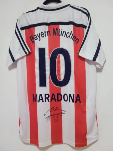 Camisa Bayern Munich Edição Especial Centenário #10 Maradona Autografada Certificada