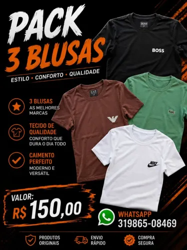Camisas, calças e jaquetas