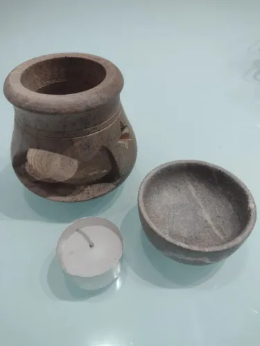 Difusor Aromatizador Para Essências E Óleos Em Pedra Sabão Lindo difusor de aromas em pedr