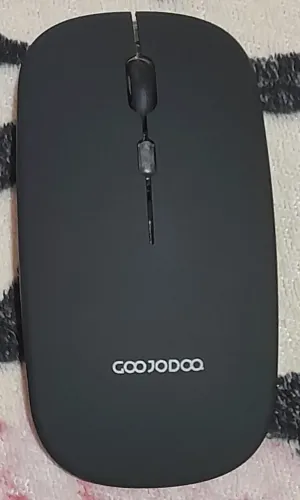 2 mousers led rgb premium bluetooth 2.4 com conexão wifi cores preto e prata.