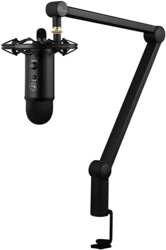 Microfone Condensador USB com Suporte de Suspensão Logitech For Creators Blue Yeticaster