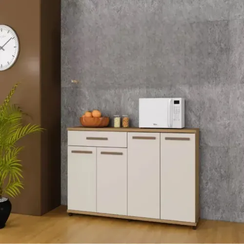Balcão de cozinha Campinas com 1,40cm com 4 portas