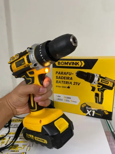 Parafusadeira a Bateria 21V 1.3Ah BOM-9961 BomVink