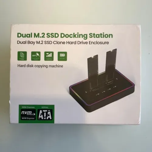 Dual m2 SSD docking station