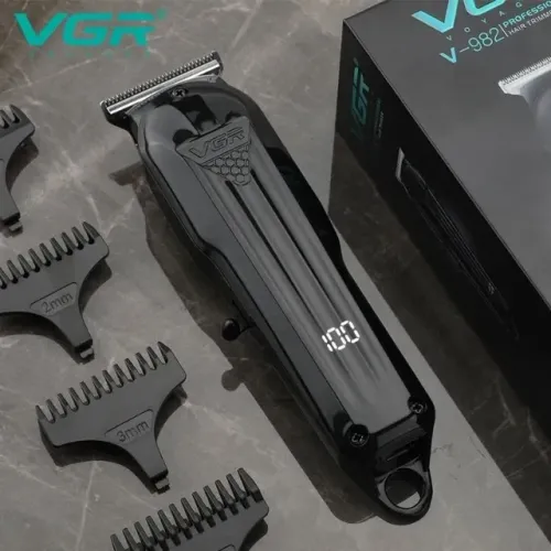 Máquina De Cortar Cabelo Recarregável Unisex V-982