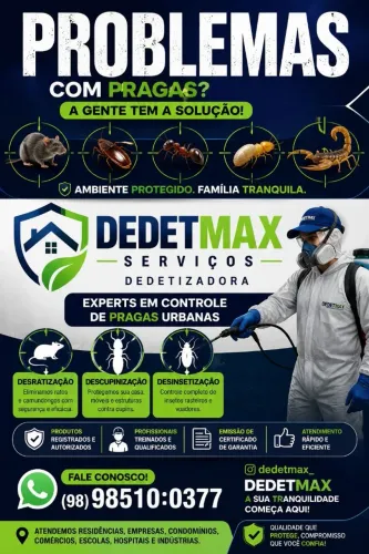 Atendimento profissional em Controle de Pragas