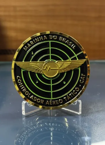 Moeda Challenge Coin Controlador Aéreo Tático - CAT MB