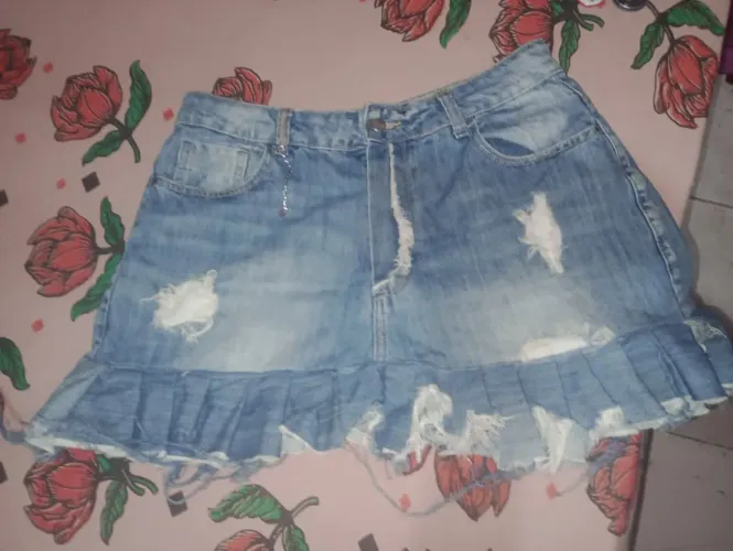 saía jeans 