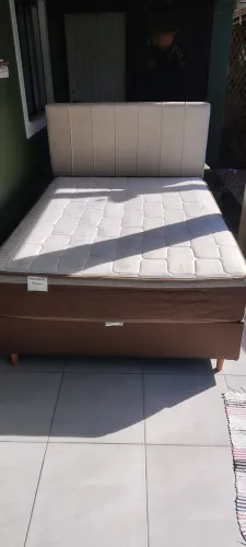 Cama box casal com cabeceira
