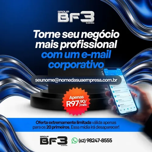 E-mail personalizado com a marca da Sua empresa!