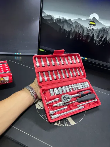Kit de Chaves Soquete 46 Peças