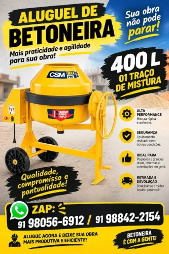 Betoneira, misturador
