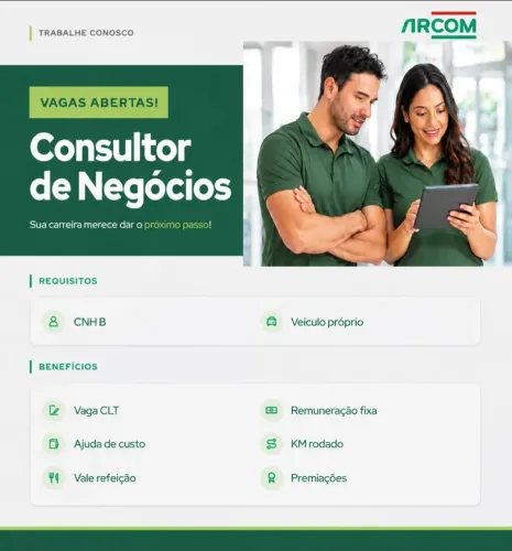 VAGA VENDEDOR EXTERNO FLORIANÓPOLIS 