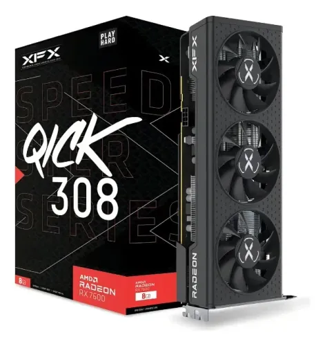 Placa de Vídeo XFX Radeon RX 7600 8GB GDDR6 PCI-Express 4.0 QICK 308