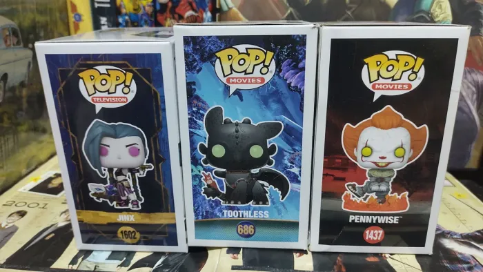 Funko jinx, Banguela como treinar seu dragão, pennywise it a coisa