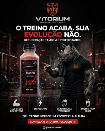 Pós treino Vitorium performance drink pronto para beber