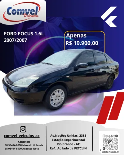 Ford Focus Sedan 1.6/1.6 Flex 8v/16v 4P Mec. 2007