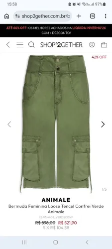 BERMUDA ANIMALE Loose Tencel