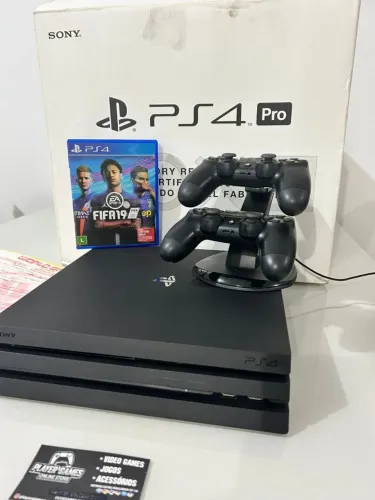Playstation 4 Pro 4K Memória 1TB Com Caixa Completo! (Aceito Cartão)