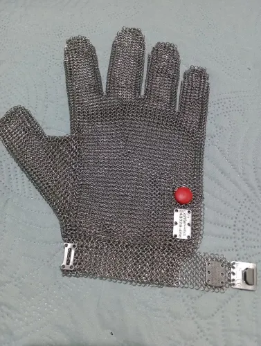 Luva malha de Aço