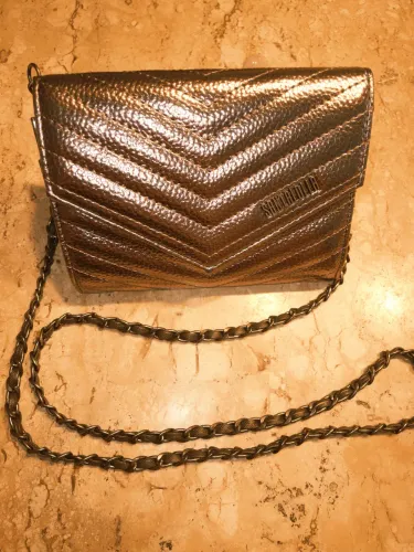 Bolsa Santa Lolla Original Metalizada Prata | Excelente Estado