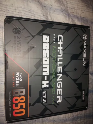 Processador ryzen 5 7500f e placa mãe B850m-k