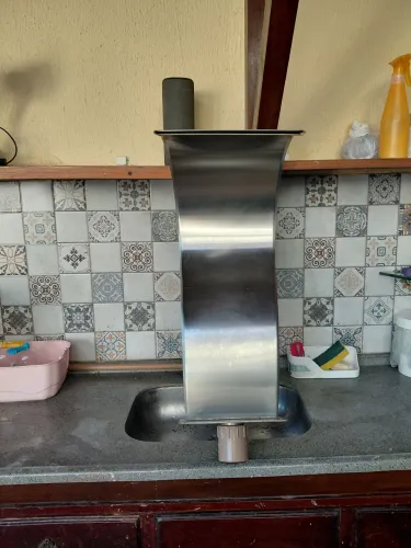 Cascata para piscina inox 80cm x 30cm
