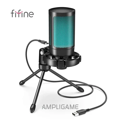 Microfone FIFINE AmpliGame A2 Preto lacrado