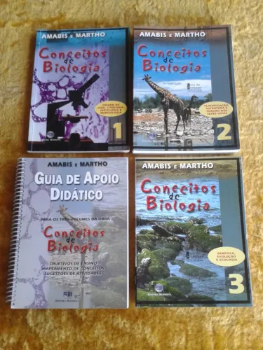 COLEÇÃO DE BIOLOGIA AMÁBIS E MARTHO + MANUAL DE RESOLUÇÕES 