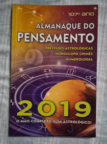 almanaque do pensamento 2019 - Previsões astrologicas, horóscopo chinês, númerologia