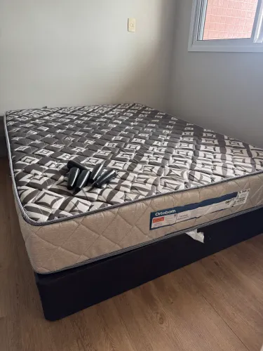 Cama Box - Colchão ortobom + base