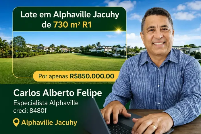 Lote a venda em Alphaville Jacuhy