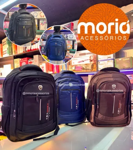 Mochila Executiva Trabalho Escola Passeio Costura Firme Reforçada Alta Qualidade