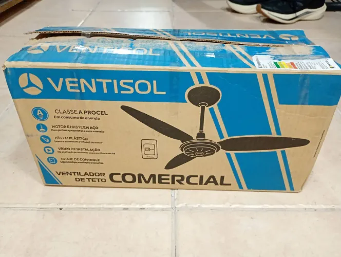 Ventilador de teto Ventisol Comercial novo na caixa
