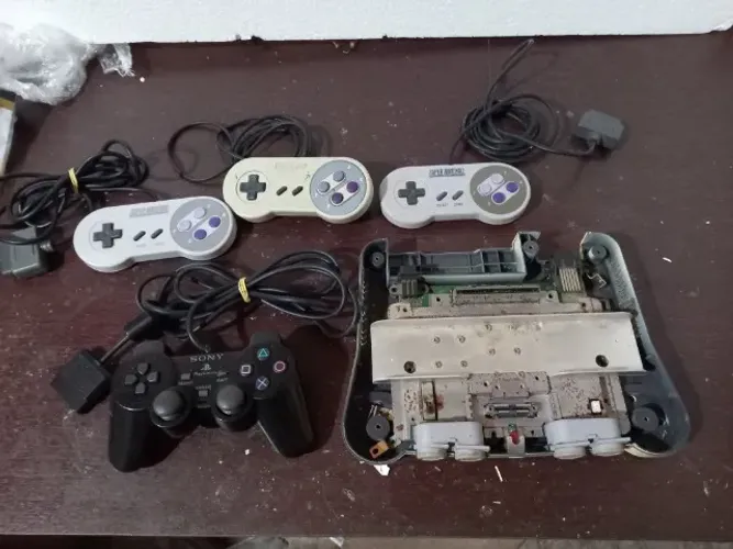 lote de controles de snes