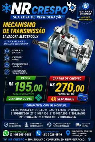 Mecânica de máquina de lavar roupa
