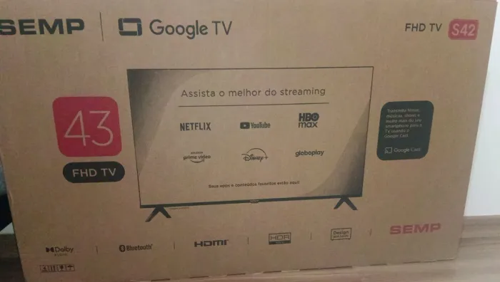Vendo tv 43 nova na caixa